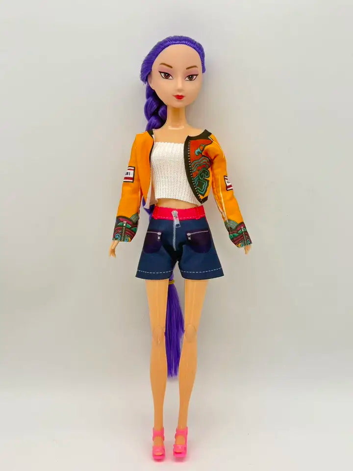 2026 New Model Girls' Gift Toy Princess Figurine Doll with Long Hair, Interchangeable Clothes, and Articulated Joints